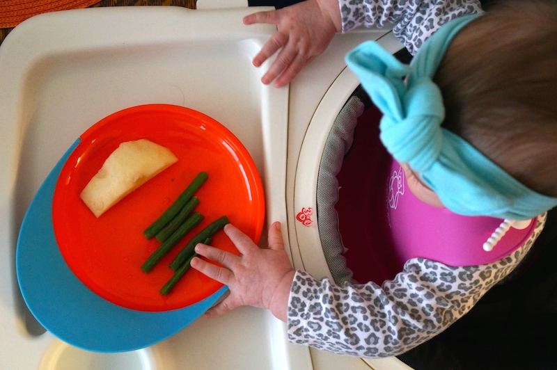 Baby Led Weaning Green Beans and Pears Caffeinated Chaos